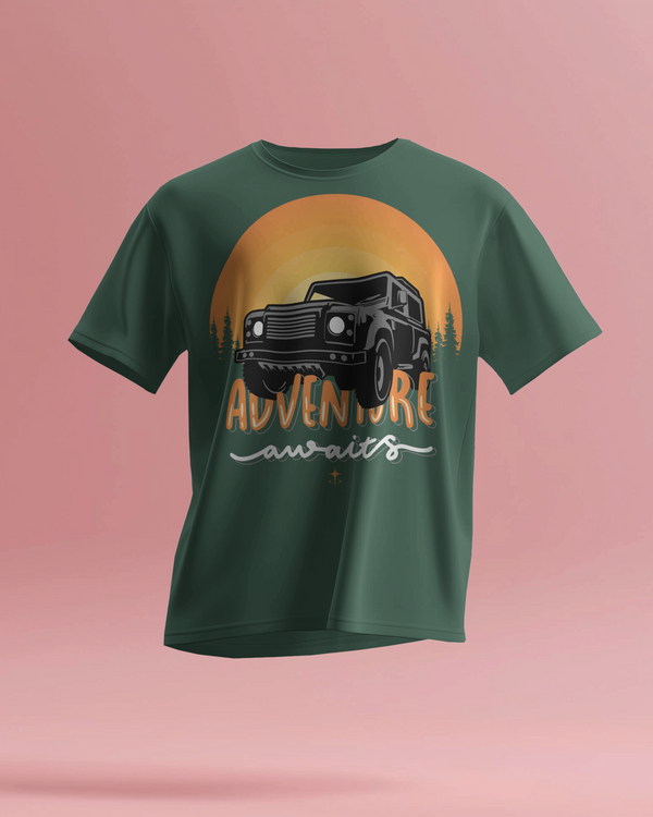 Adventure Awaits Graphic Printed T-Shirt